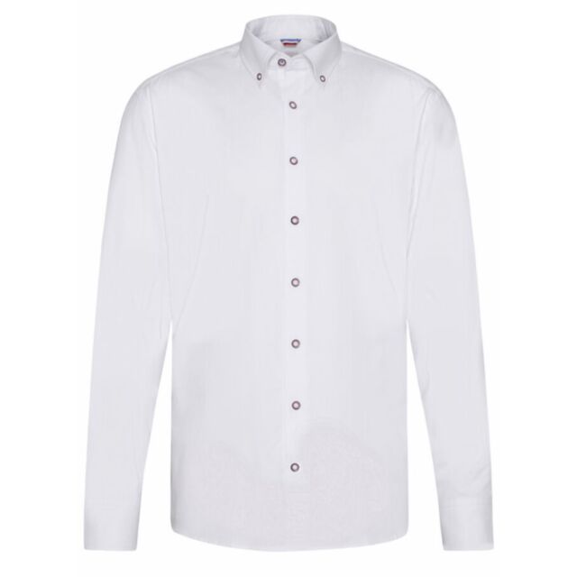 Bugatti Casual LS CB Shirt In White