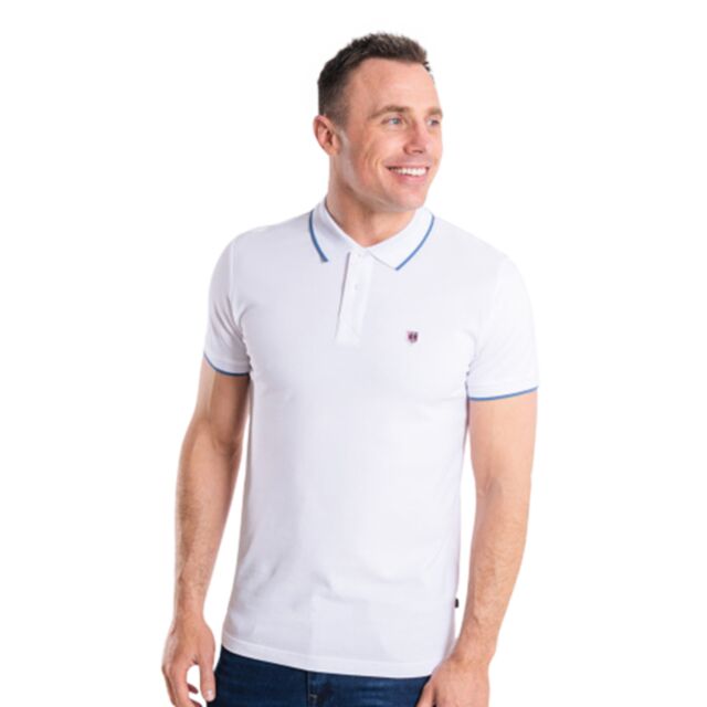 XV Kings Barossa Polo Shirt Ghosted Sky