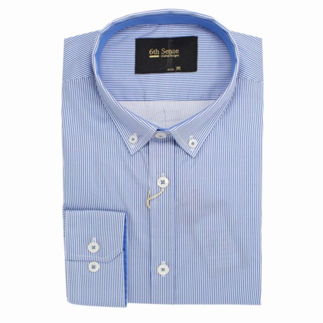 6Th Sense BD Stripe Shirt Blue