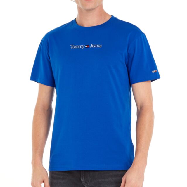 Tommy Jeans Linear Logo Tee Ultra Blue