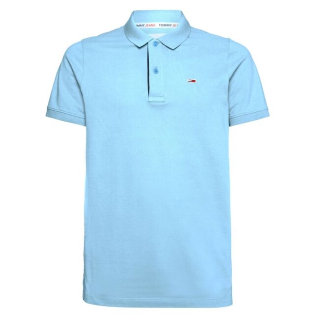 Tommy Jeans Slim Placket Polo Skysail