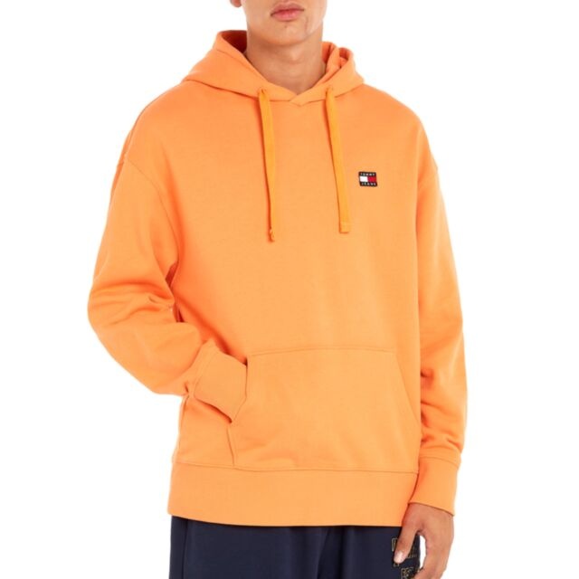 Tommy Jeans Relaxed Badge Hood Citrus Or
