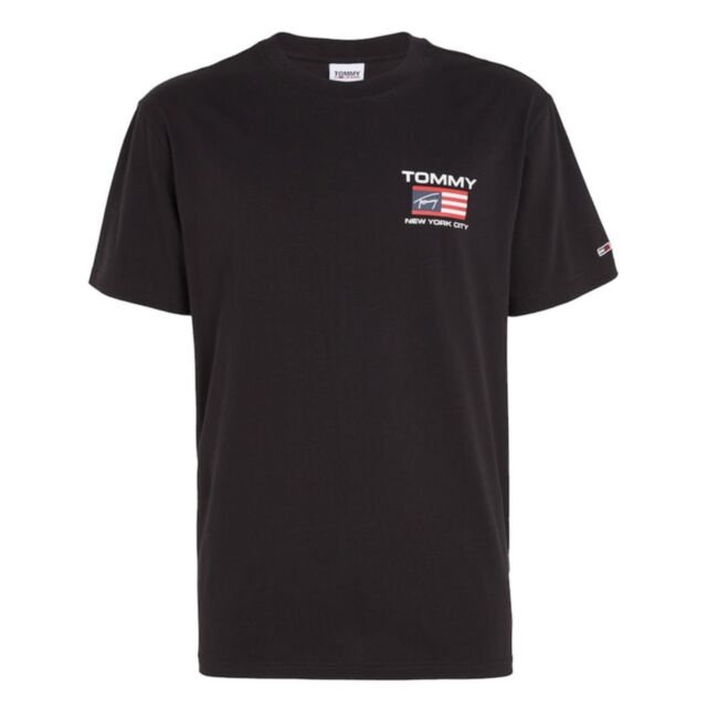 Tommy Jeans Athletic Flag T-Shirt Black