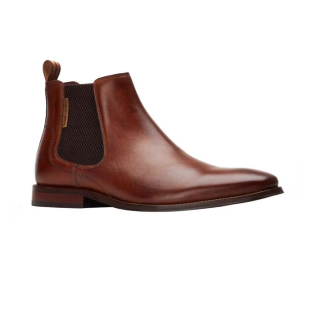 Base London Sikes Leather Boots Tan