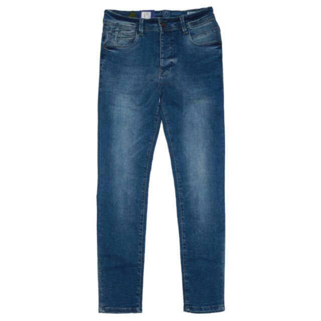 Eto Hyper Stretch Jeans In Light Stone Wash