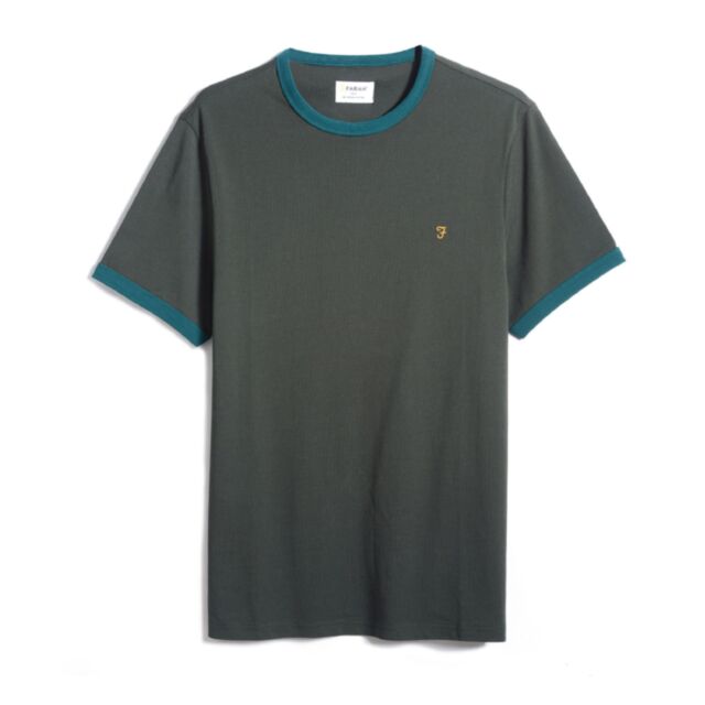Farah Groves Ringer SS TShirt Evergreen