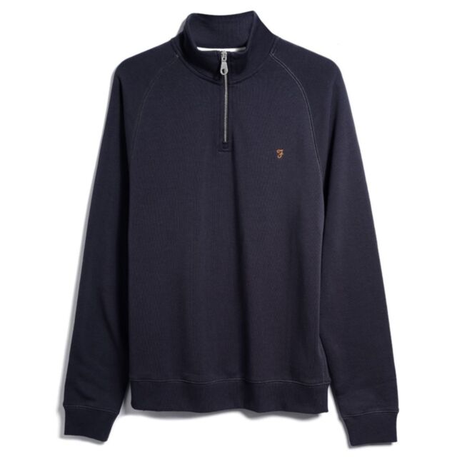 Farah Jim 1/4 Zip Sweater Navy