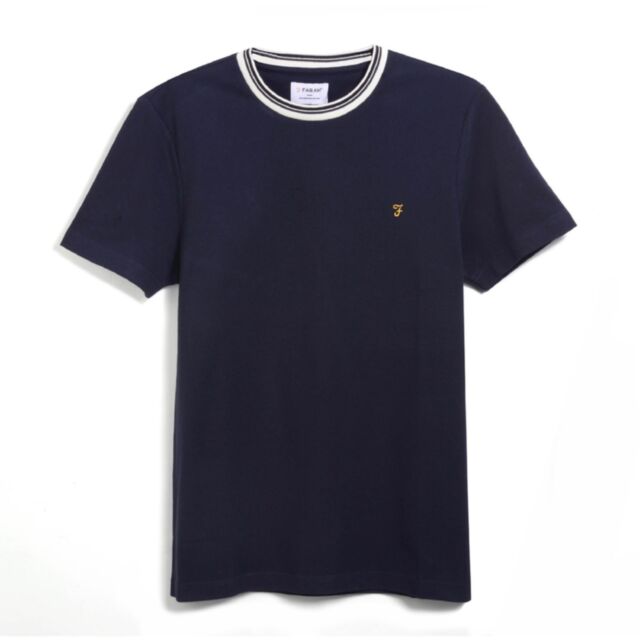 Farah Meadows Ss Tee True Navy