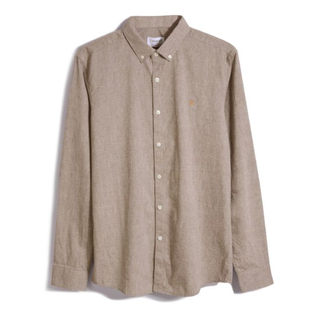 Farah Steen LS BD Shirt Golden Brown