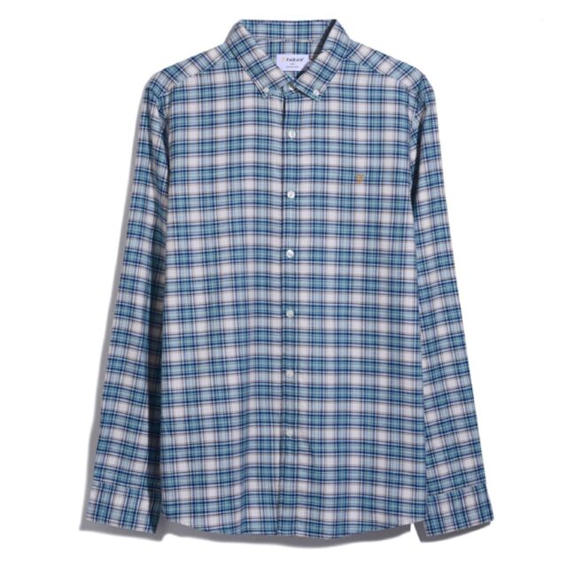 Farah Fraser Check LS BD Shirt Stillwate