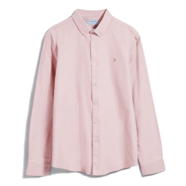 Farah Brewer LS BD Shirt Dark Pink
