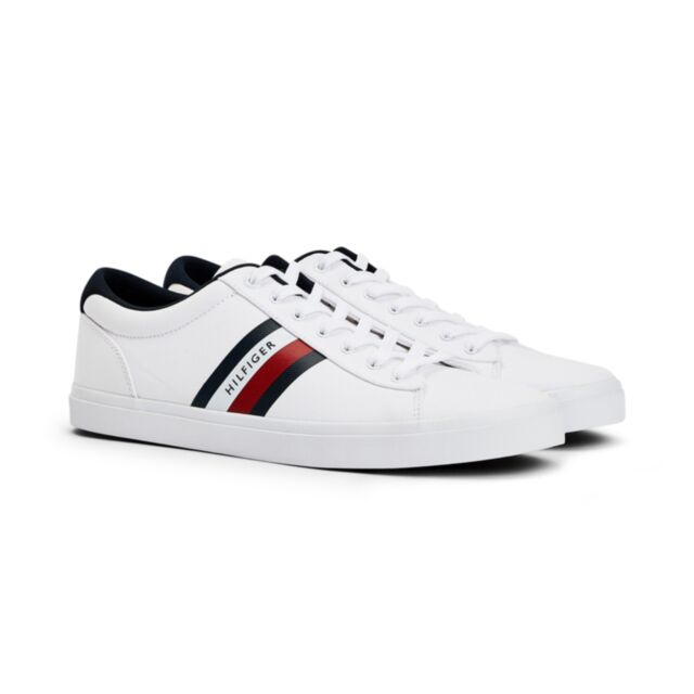 Tommy Hilfiger Ess Stripe Trainer White