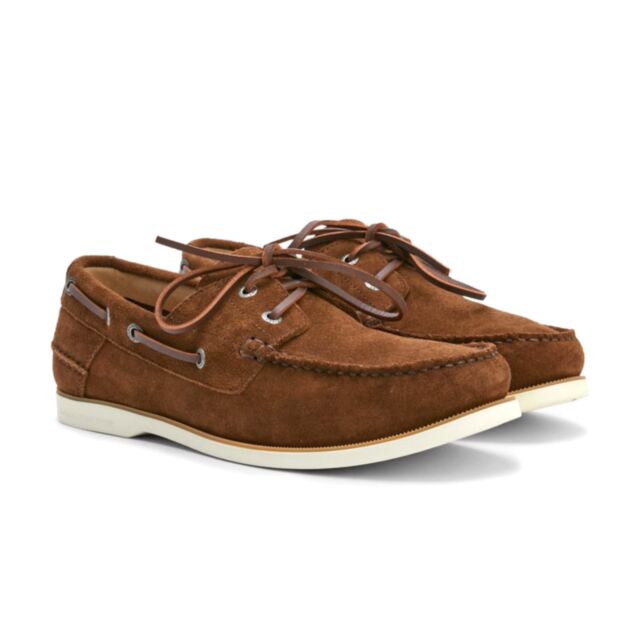 Tommy Hilfiger Suede Boat Shoe Brown