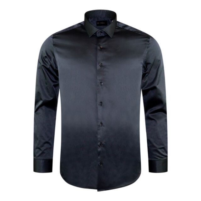 6th Sense Formal Stretch Shirt Black