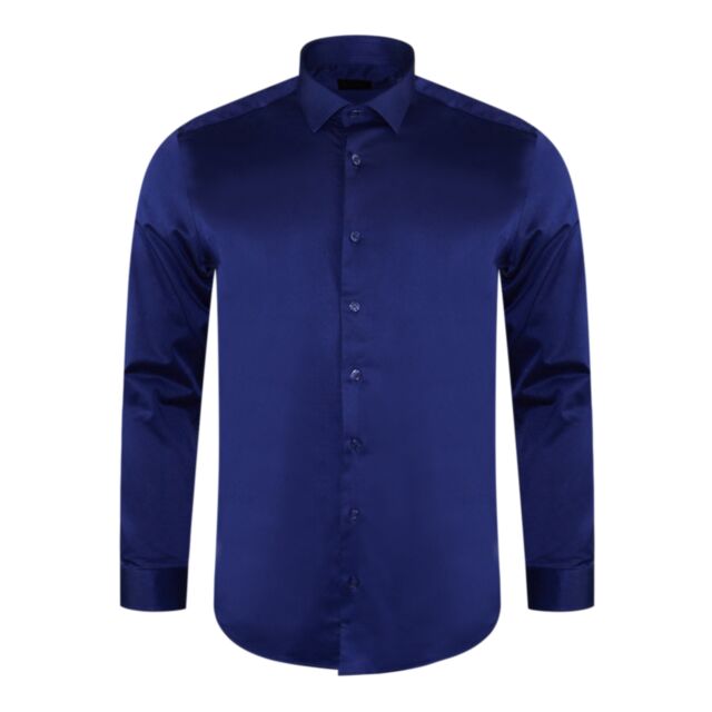 6th Sense Formal Stretch Shirt Royal Blu