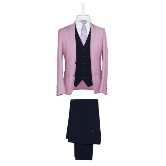 6th Sense 3 Piece Suit Pink