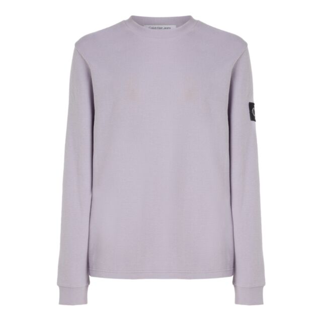 Calvin Klein LS Waffle Tee Lavender Aura