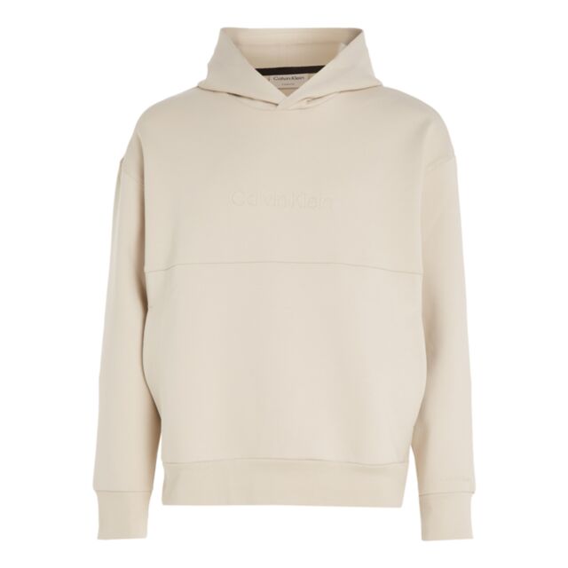 Calvin Klein Debossed Logo Hood Stony Beige