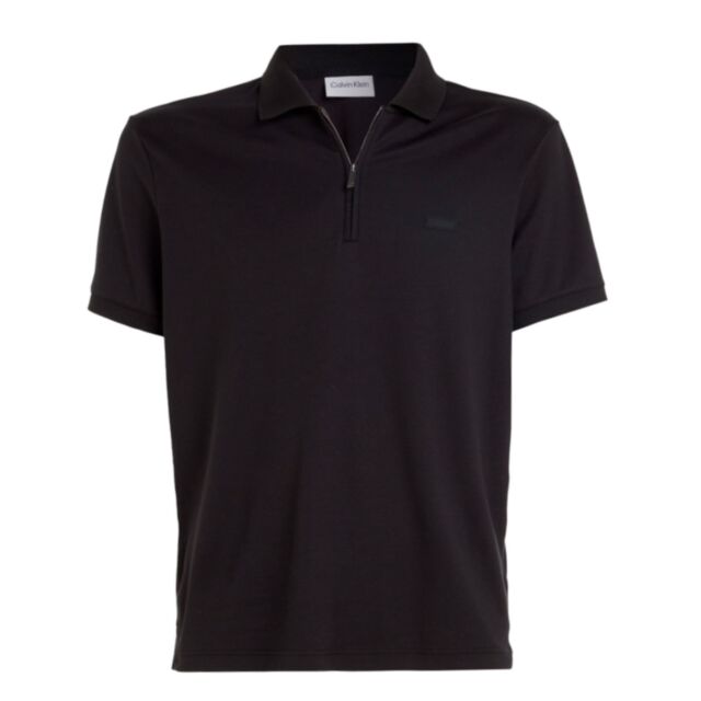 Calvin Klein Smooth Cotton Welt Zip Polo