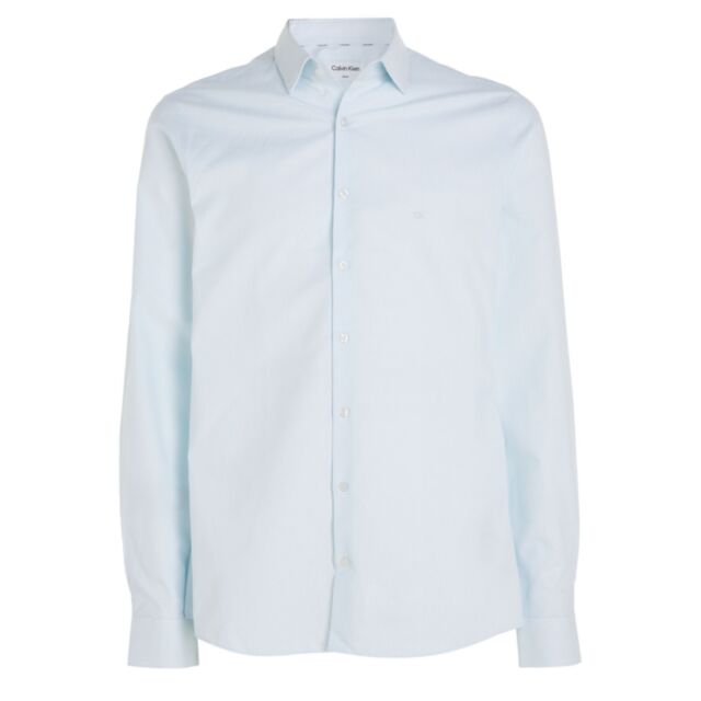 Calvin Klein Easy Care Slim Shirt Blue