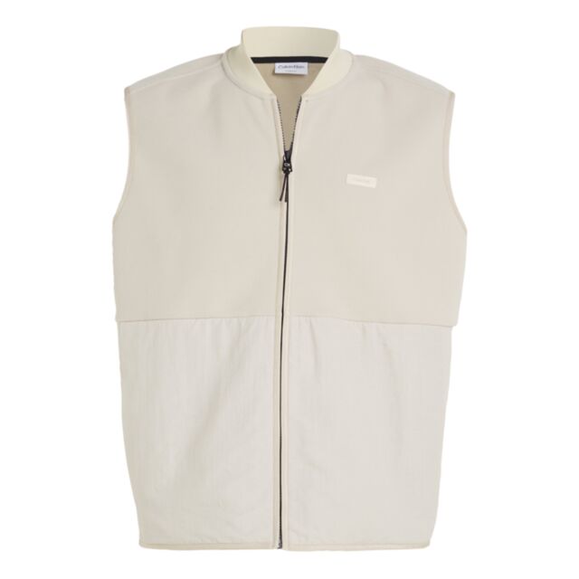 Calvin Klein Bonded Fleece Gilet Stony B