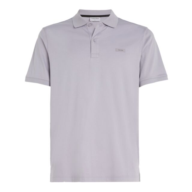 Calvin Klein Cotton Slim Polo Dapple Grey