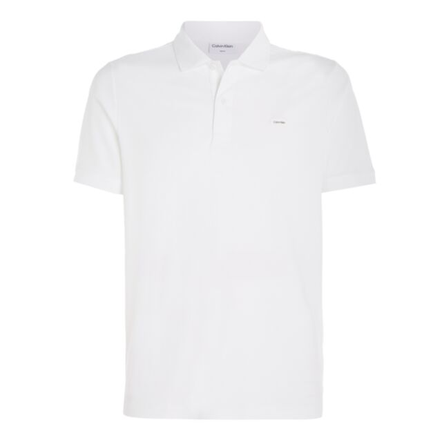 Calvin Klein Slim Cotton Polo In Bright