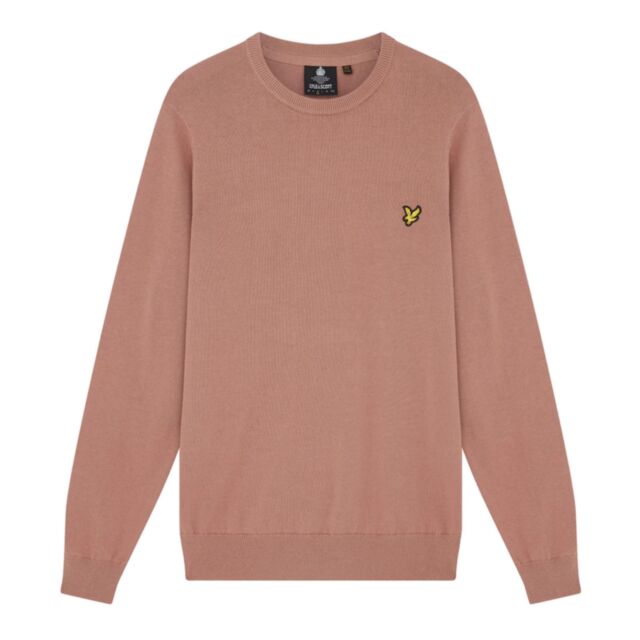 Lyle & Scott Cotton Crew Hutton Pink