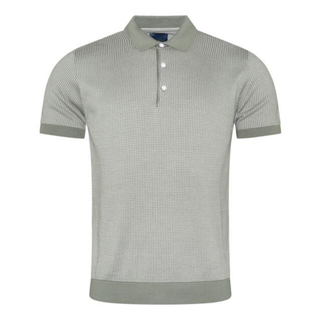 Guide London Knitted Polo Green