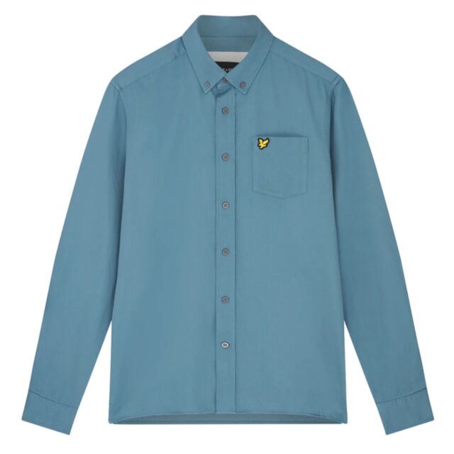 Lyle & Scott Washed Shirt Skipton Blue