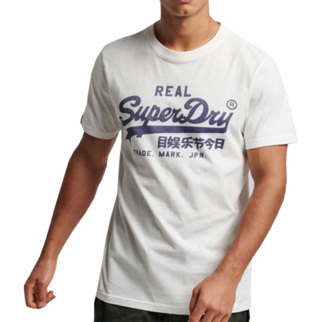 Superdry Vintage VL Tee Ecru