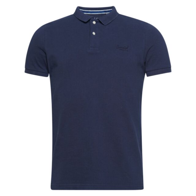 Superdry Vintage Destroyed Polo Rich Nav