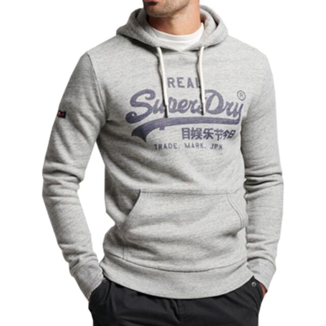Superdry Vintage VL Hoodie Grey Marl