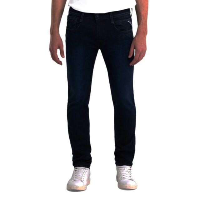 Replay Hyperflex Slim Jeans In Ocean Blue
