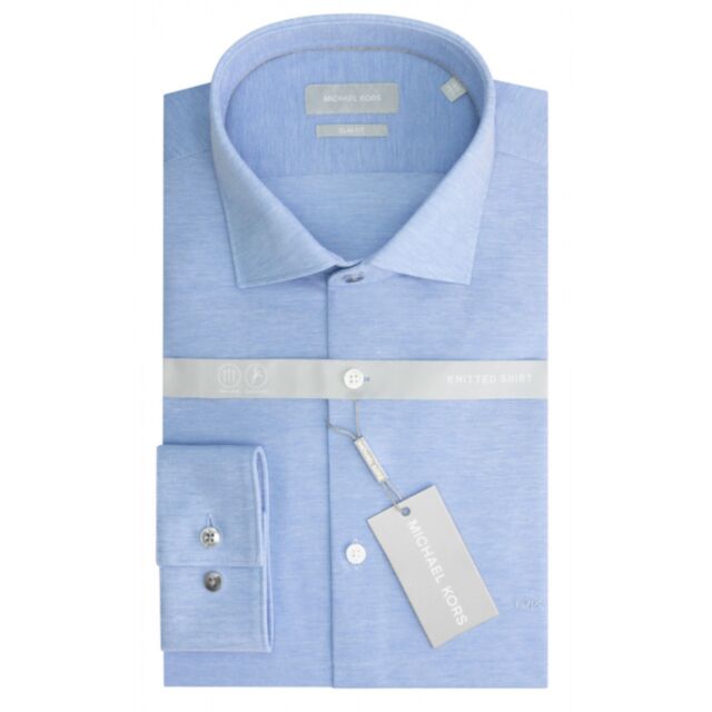 Michael Kors Solid Pique Slim Shirt Ligh