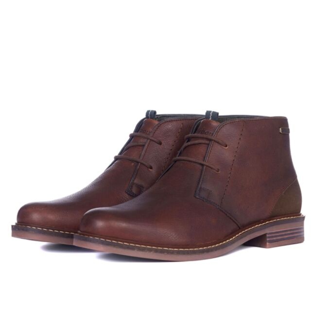 Barbour Readhead Leather Boot In Teak