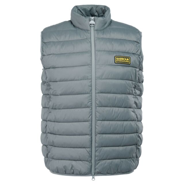 Barbour Racer Reed Gilet In Gargoyle