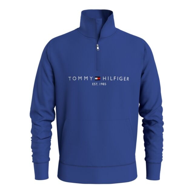 Tommy Hilfiger Logo Mock Neck Ultra Blue