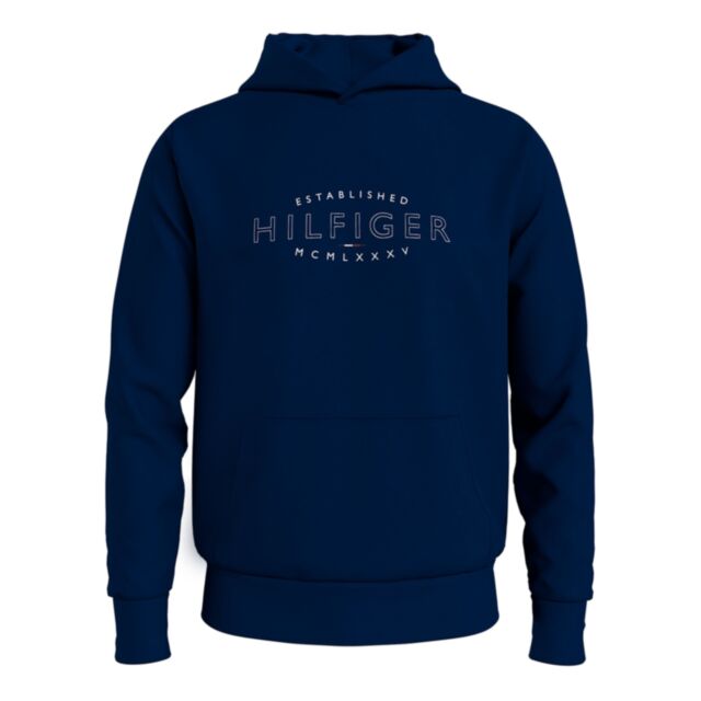 Tommy Hilfiger Curve Logo Hoodie Navy