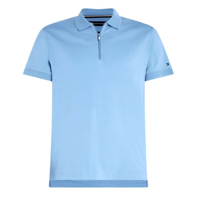 Tommy Hilfiger Interlock Zip Polo Sky Cl