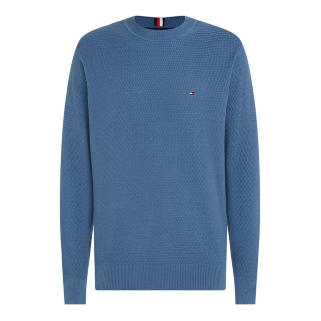 Tommy Hilfiger Interlaced Crew Blue Coas
