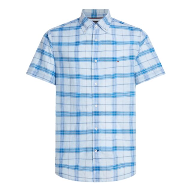 Tommy Hilfiger Tonal Check Shirt Cloudy