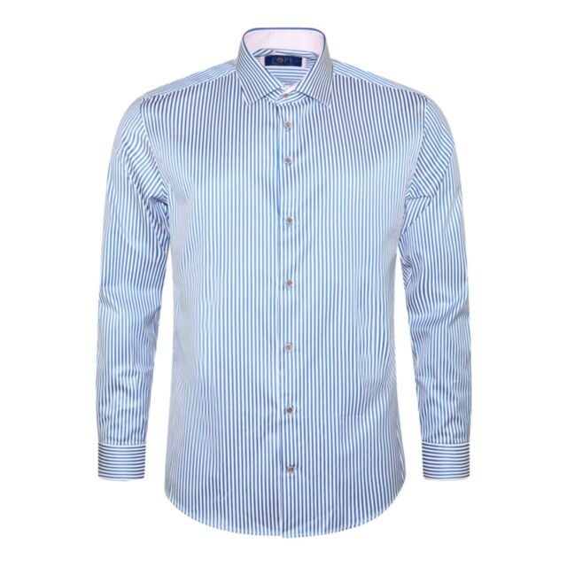 Pope Striped Shirt In Blue