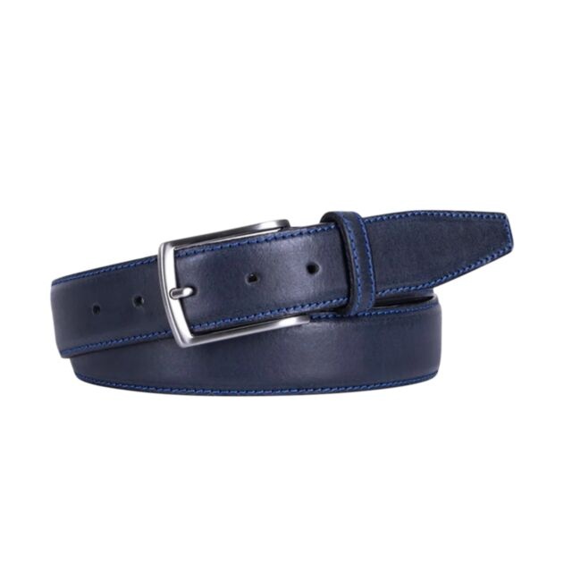Profuomo Royal Stich Belt In Navy