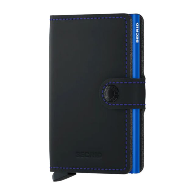 Secrid Mini Wallet Matte Black & Blue