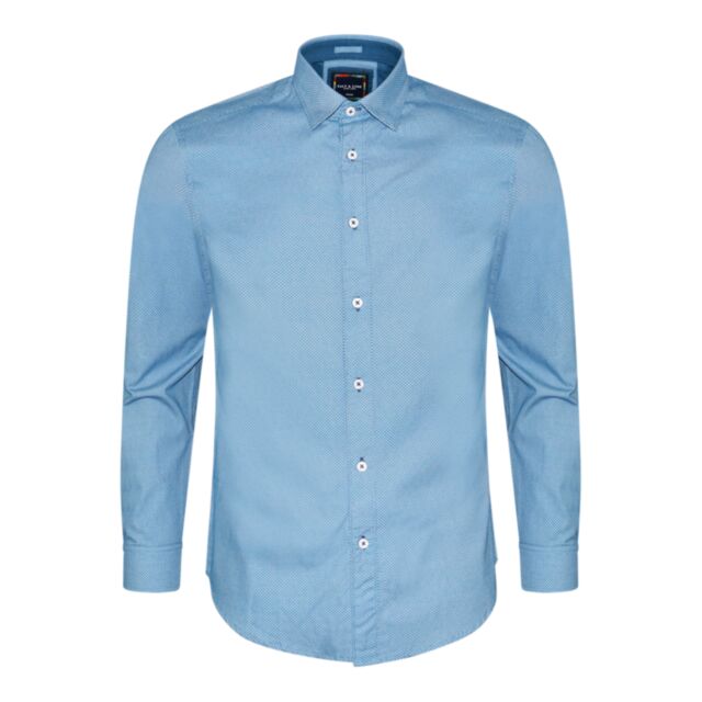 Salt & Lime Diamond Print Poplin Shirt