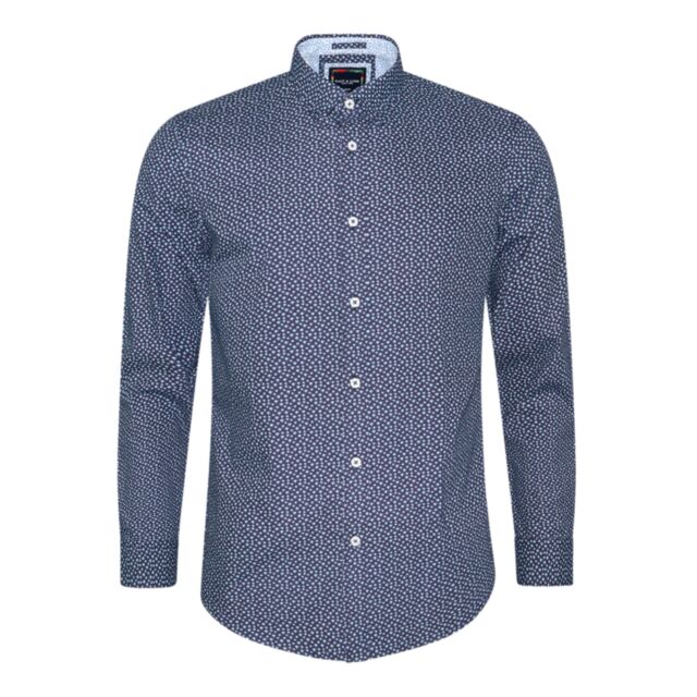 Salt & Lime Gin Mule Poplin Shirt in Navy