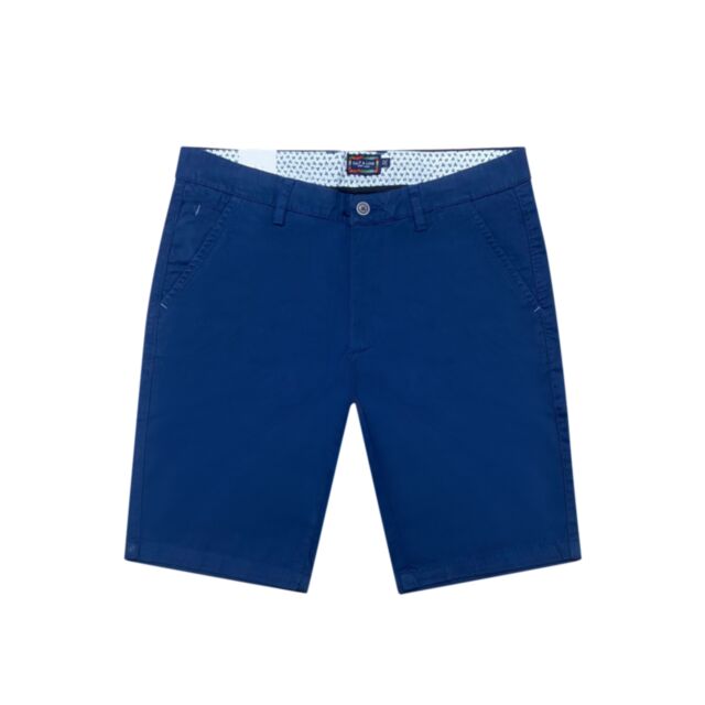 Salt & Lime Slim Fit Chino Short Blue