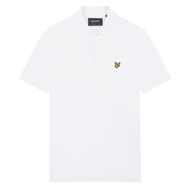Lyle & Scott Plain Polo Shirt White