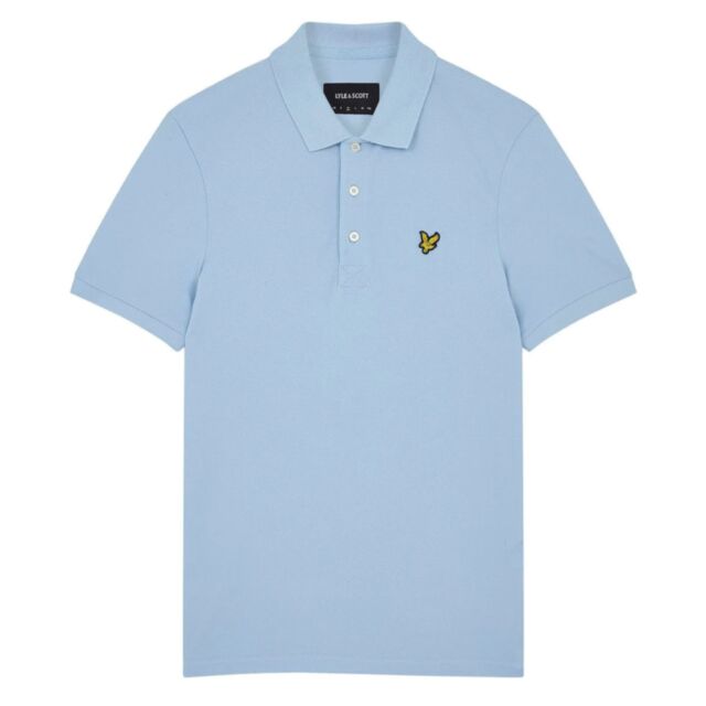 Lyle & Scott Plain Polo Shirt Light Blue